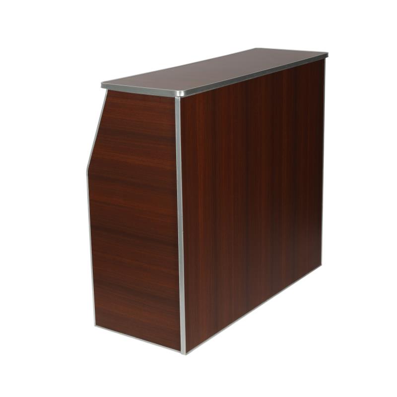 Picture of Flash Furniture XA-BAR-48-WLT-GG 4 ft. Amara Walnut Woodgrain Laminate Foldable Bar - Portable Event Bar