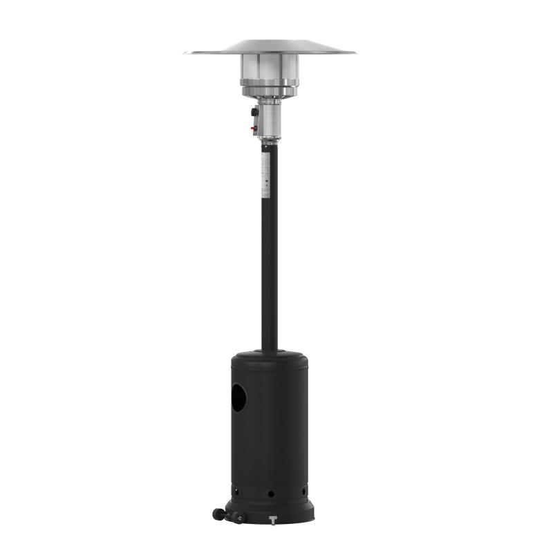 Outdoor Propane Patio Heater - Black Stainless Steel - 90 in. - 40000 BTU - Commercial & Residential Use