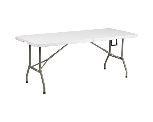 Picture of Flash Furniture DAD-YCZ-183Z-GG Bi-Fold Granite White Plastic Folding Table