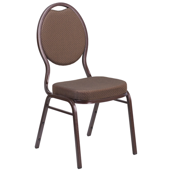 Picture of Flash Furniture FD-C04-COPPER-008-T-02-GG Hercules Series Teardrop Back Stacking Banquet Chair with Patterned Fabric