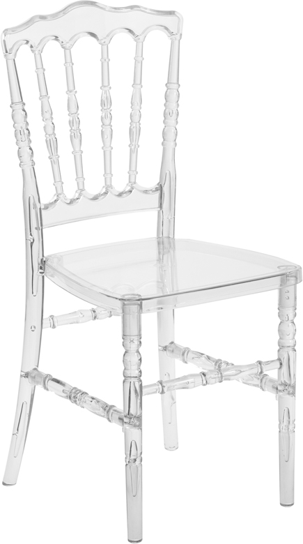 Picture of Flash Furniture BH-H002-CRYSTAL-GG Flash Elegance Crystal Ice Napoleon Stacking Chair