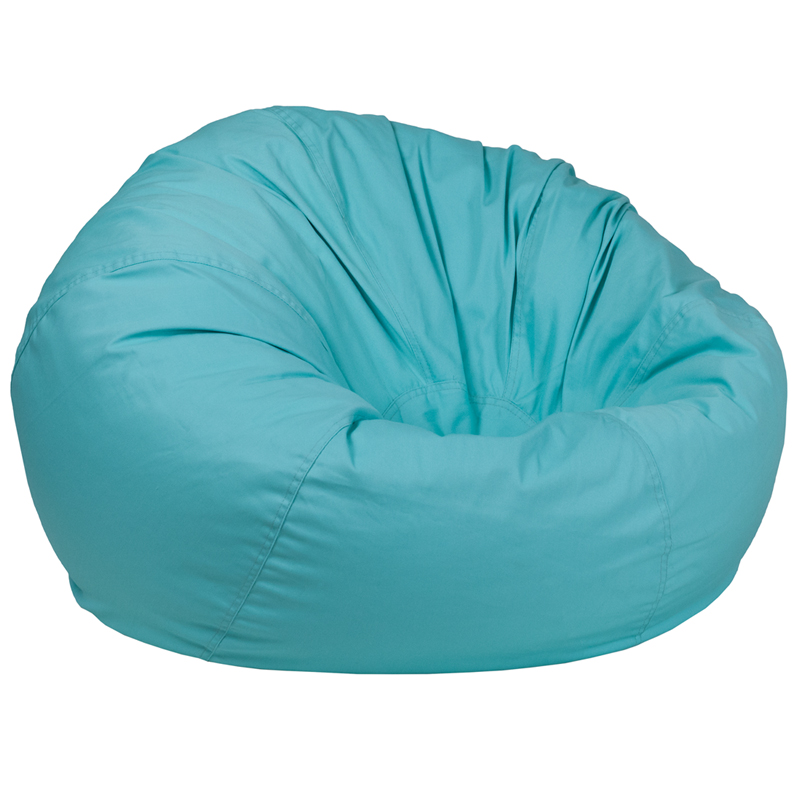 Picture of Flash Furniture DG-BEAN-LARGE-SOLID-MTGN-GG Oversized Solid Mint Green Bean Bag Chair