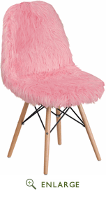 Picture of Flash Furniture DL-8-GG 34 x 18.50 x 21 in. Shaggy Dog Light Pink Accent Chair