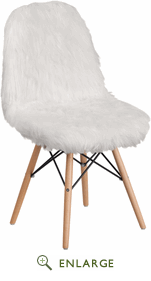 Picture of Flash Furniture DL-10-GG 34 x 18.50 x 21 in. Shaggy Dog White Accent Chair