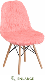 Picture of Flash Furniture DL-12-GG 34 x 18.50 x 21 in. Shaggy Dog Hermosa Pink Accent Chair