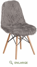 Picture of Flash Furniture DL-16-GG 34 x 18.50 x 21 in. Shaggy Dog Charcoal Gray Accent Chair