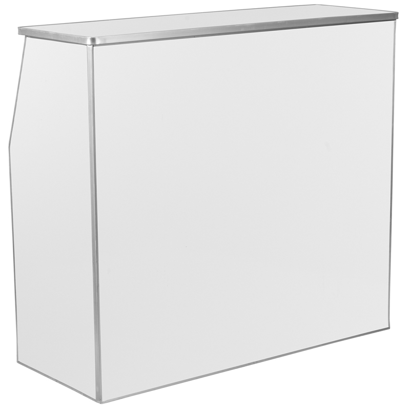 Picture of Flash Furniture XA-BAR-48-WH-GG 4 ft. White Laminate Foldable Bar