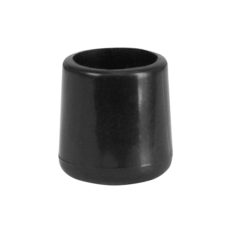 LE-L-3-BK-CAPS-GG Black Replacement Foot Cap for Plastic Folding Chairs