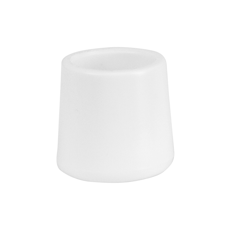 LE-L-3-WHITE-CAPS-GG White Replacement Foot Cap for Plastic Folding Chairs