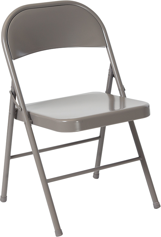 Picture of Flash Furniture BD-F002-GY-GG Hercules Series Double Braced Metal Folding Chair, Gray