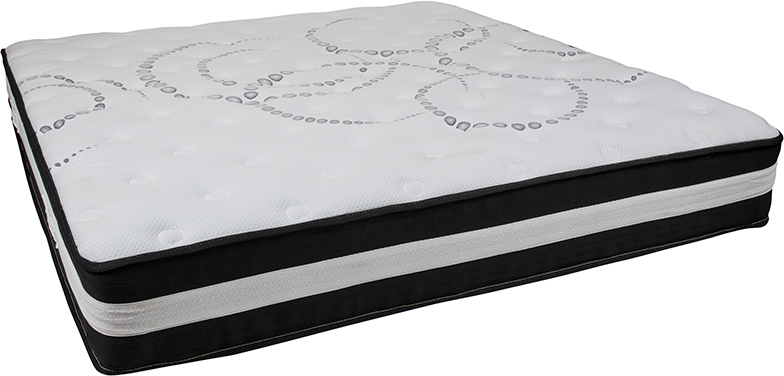 Picture of Flash Furniture CL-E230P-R-K-GG 12 in. Capri Comfortable Sleep Foam & Pocket Spring Mattress&#44; King in a Box