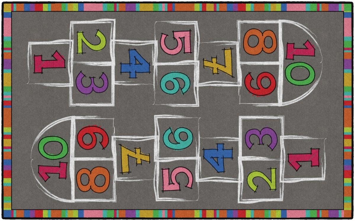 5 x 8 Hopscotch Rug - Rectangle