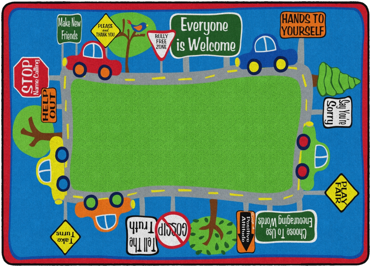 FE282-32A 6 ft. x 8 ft. 4 Friendly Street Rug - Rectangle