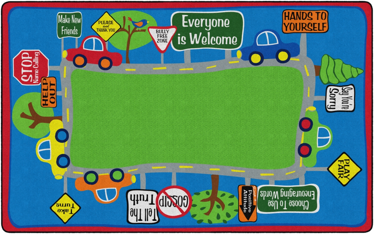 FE282-44A 7 ft. 6 x 12 ft. Friendly Street Rug - Rectangle