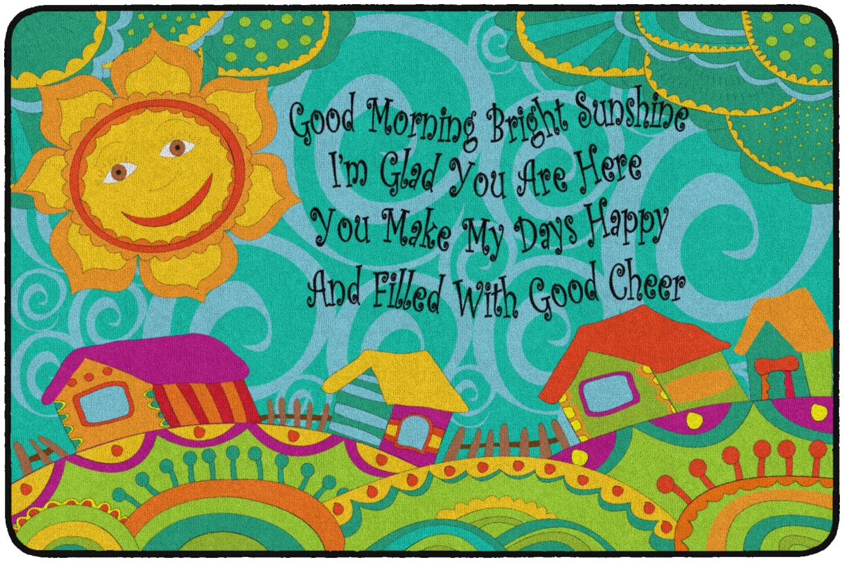 FE286-22A 4 x 6 ft. Good Morning Bright Sunshine Rug - Rectangle