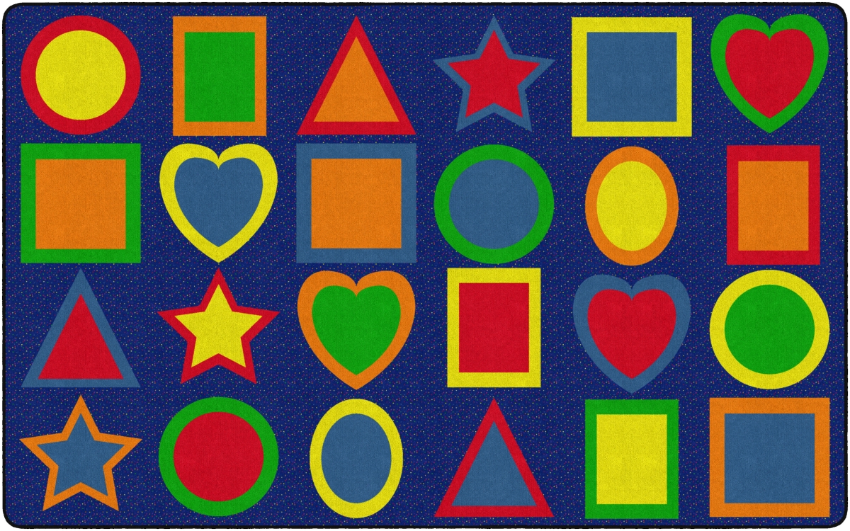 7 ft. 6 x 12 ft. All Kinds of Shapes Primary Rug - Rectangle