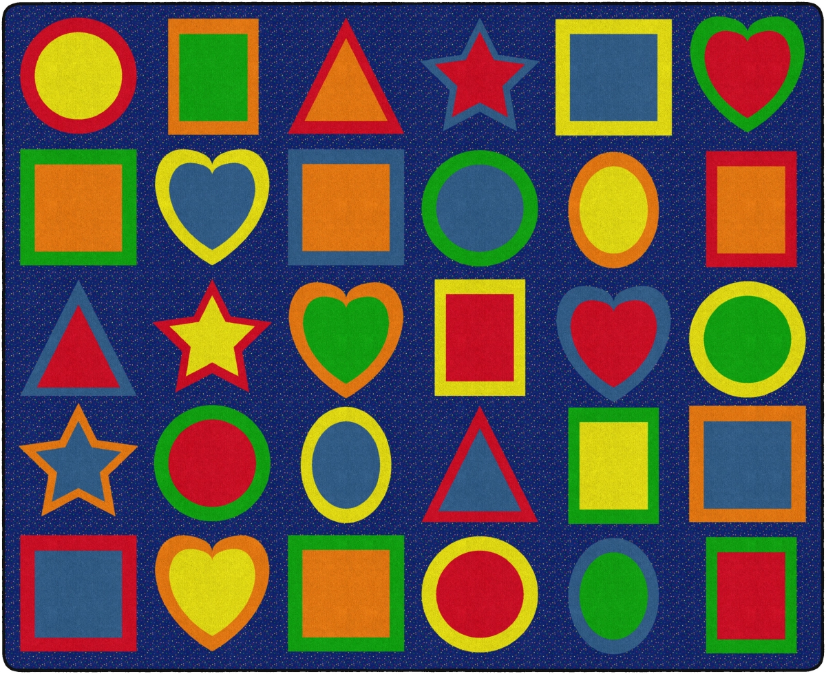 FE302-58A 10 ft. 9 x 13 ft. 2 All Kinds of Shapes Primary Rug - Rectangle
