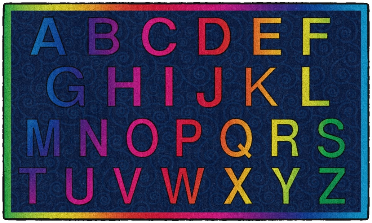 CE488-16W 3 x 5 Cheery Alphabet Rug - Rectangle