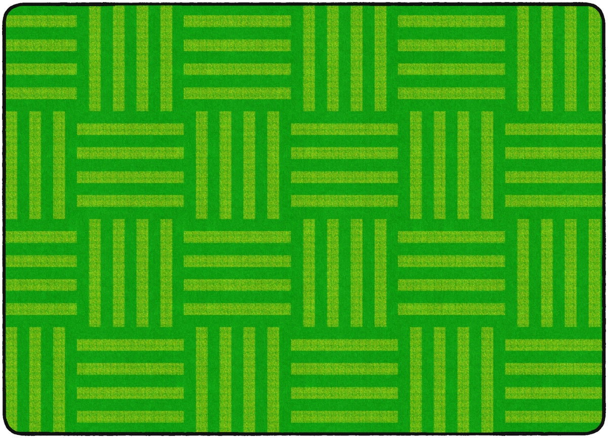 FE383-32A 6 x 8 ft. 4 Hashtag Tone on Tone Rug, Lime - Rectangle
