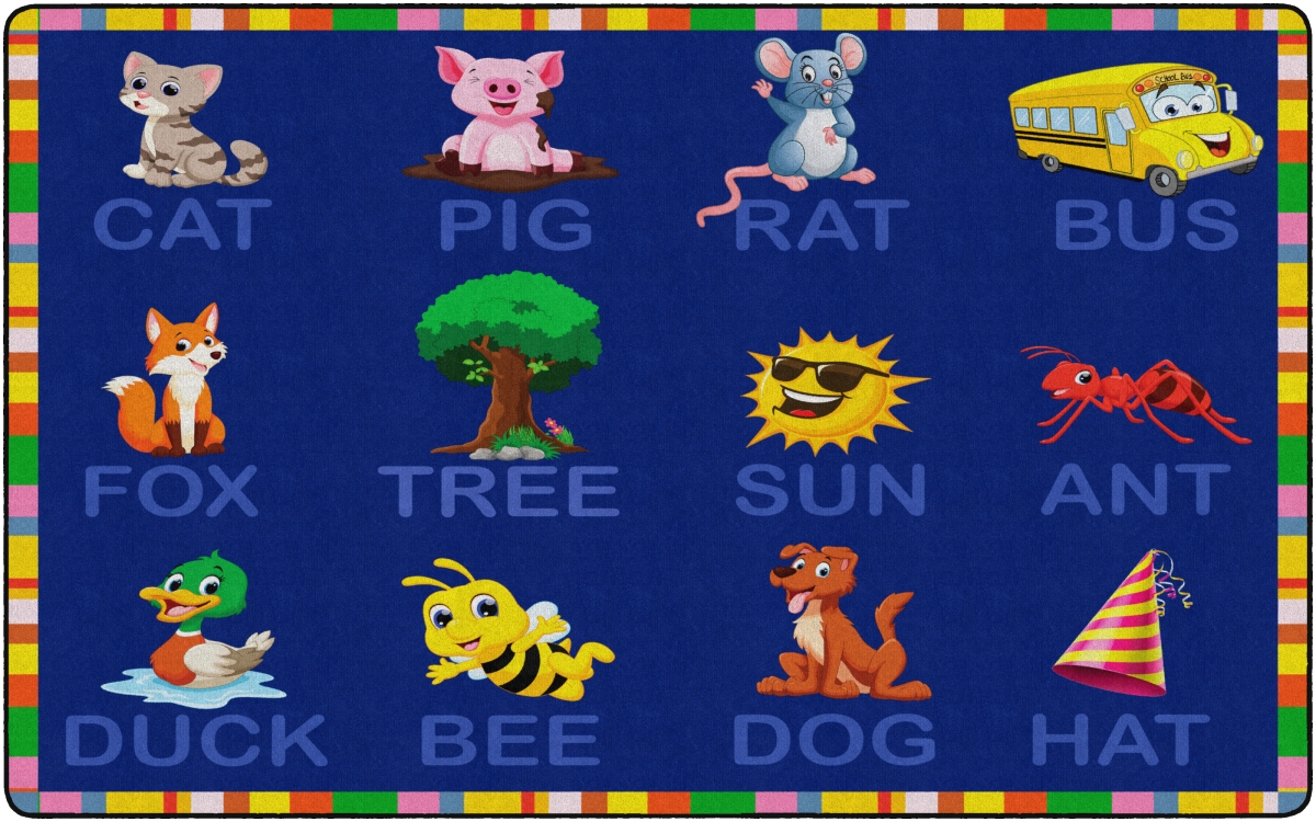 FE491-44A 7 ft. 6 x 12 The Learning to Read Rug - Rectangle