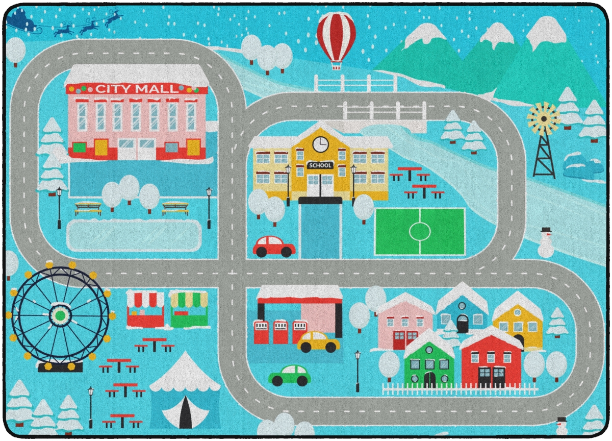 FE492-32A 6 x 84 The Snow Place Like Home Rug - Rectangle