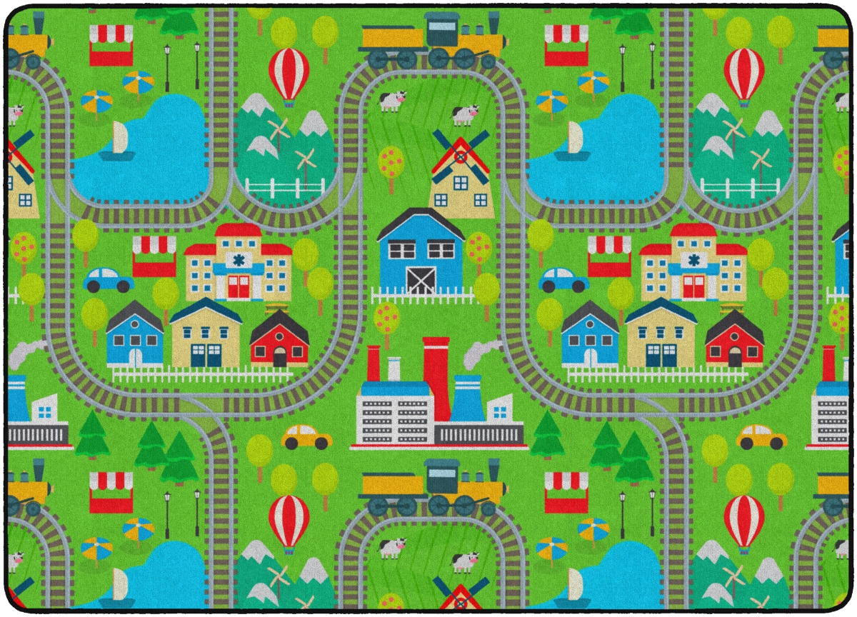FE493-32A 6 x 84 The Train Ride Rug - Rectangle