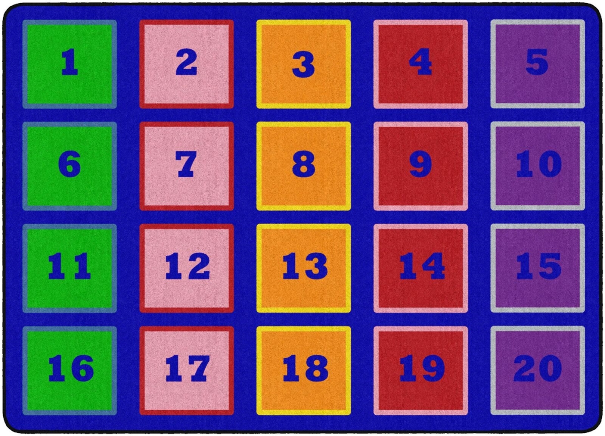 FX1526-32FS 6 in. x 8 ft. 4 in. Counting Blocks Corpet