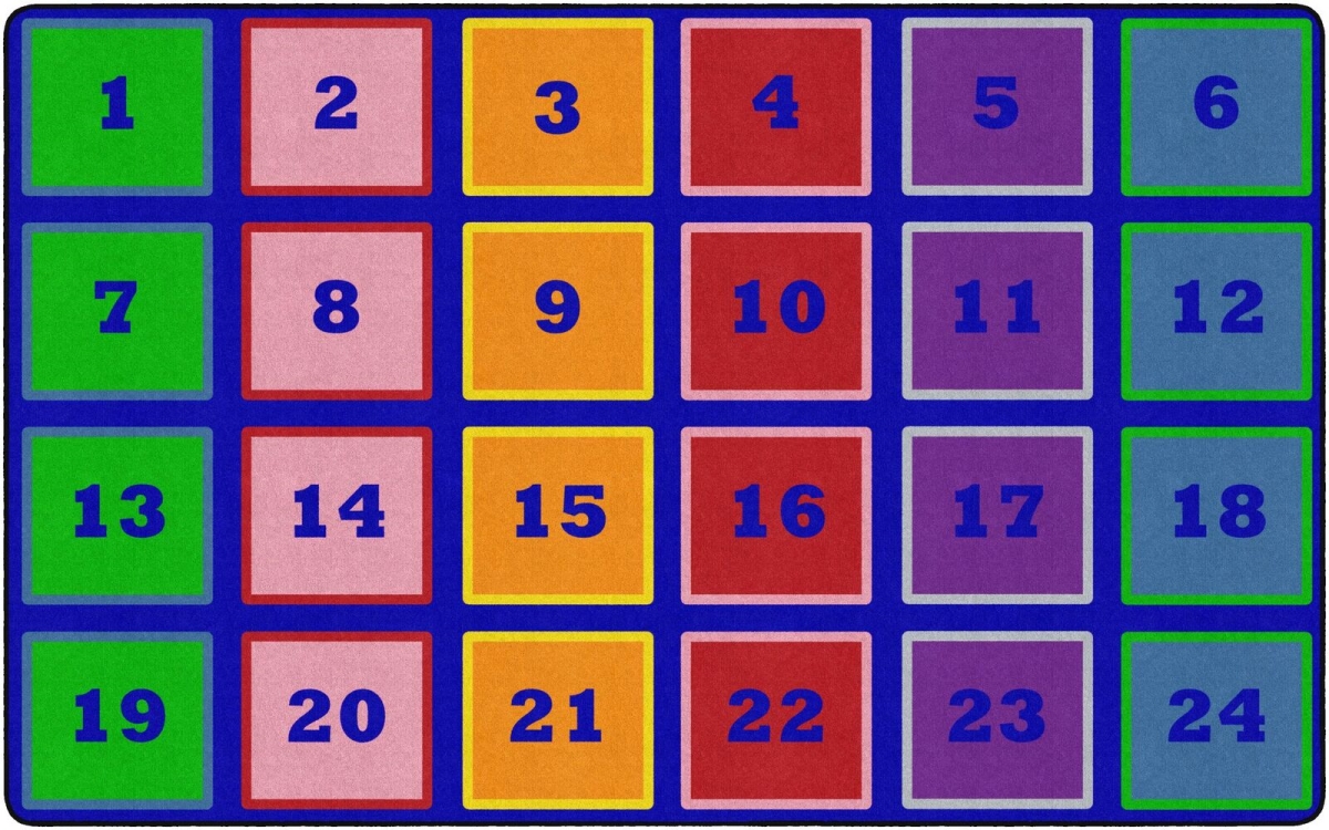 FX1526-44FS 7 ft. 6 in. x 12 in. Counting Blocks Corpet