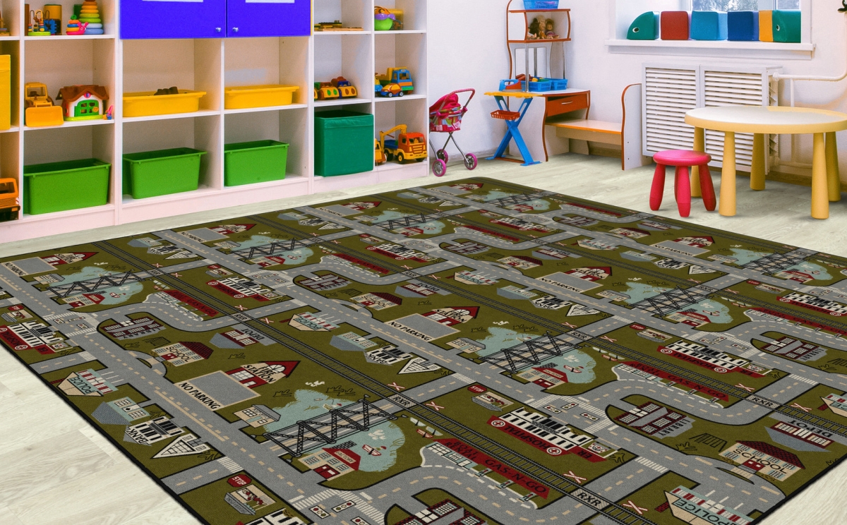 FM178-70A Places to Go Tranquility Square Rug - 12 x 12 ft.