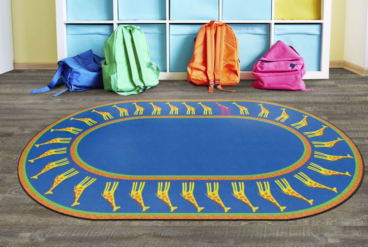 FE269-33A Be Yourself Oval Rug - 6 ft. x 8 ft. 4 in.