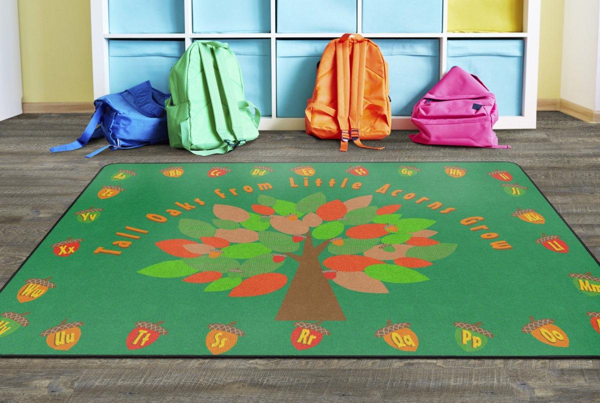 FE308-32A Tall Oaks From Little Acorns Grow Rectangle Rug - 6 ft. x 8 ft. 4 in.