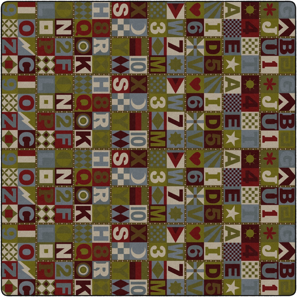 FM169-70A Floors That Teach Tranquility Square Rug - 12 x 12 ft.