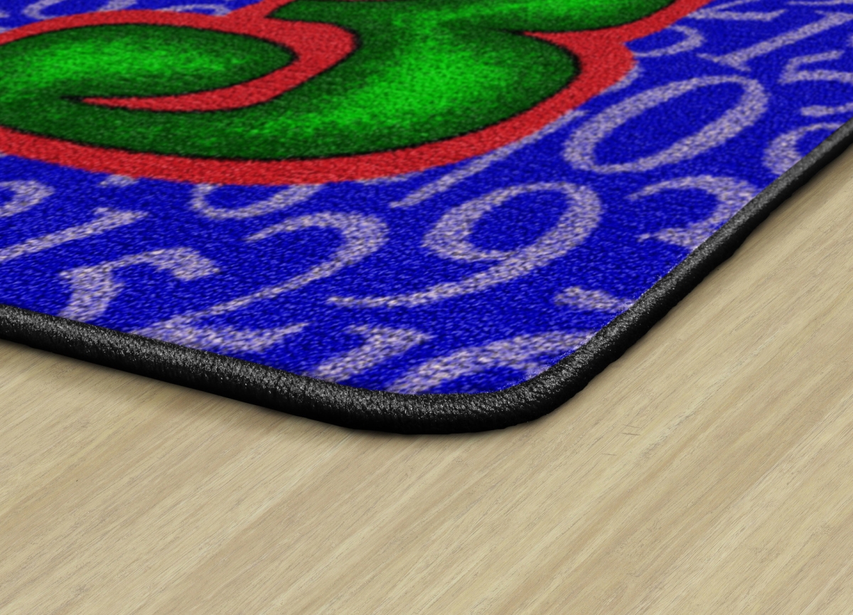 FE252-STA Mathematic Square Rug - Set of 16 - 16 x 16 in.