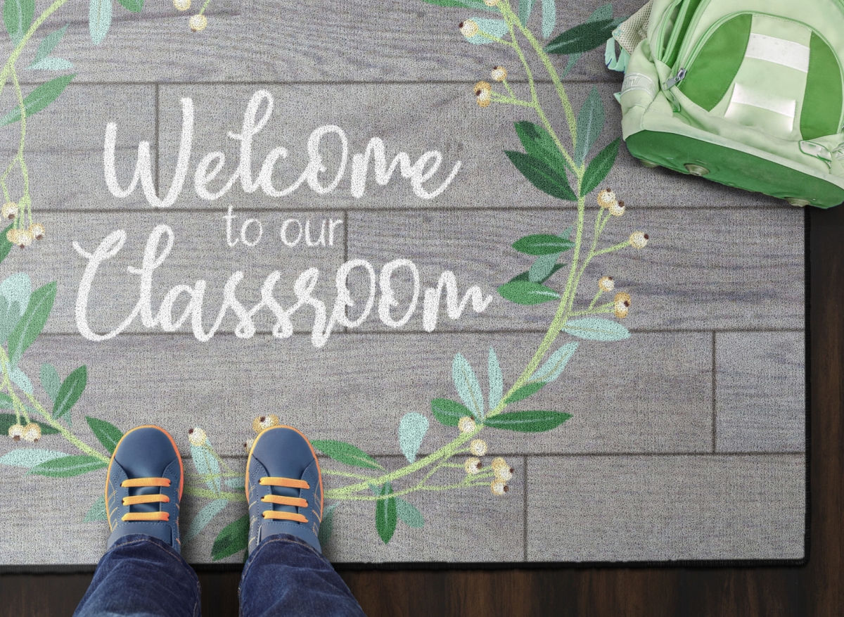 CW1812-30X46FS Welcome to Our Classroom Rectangle Rug - 30 x 46 in.