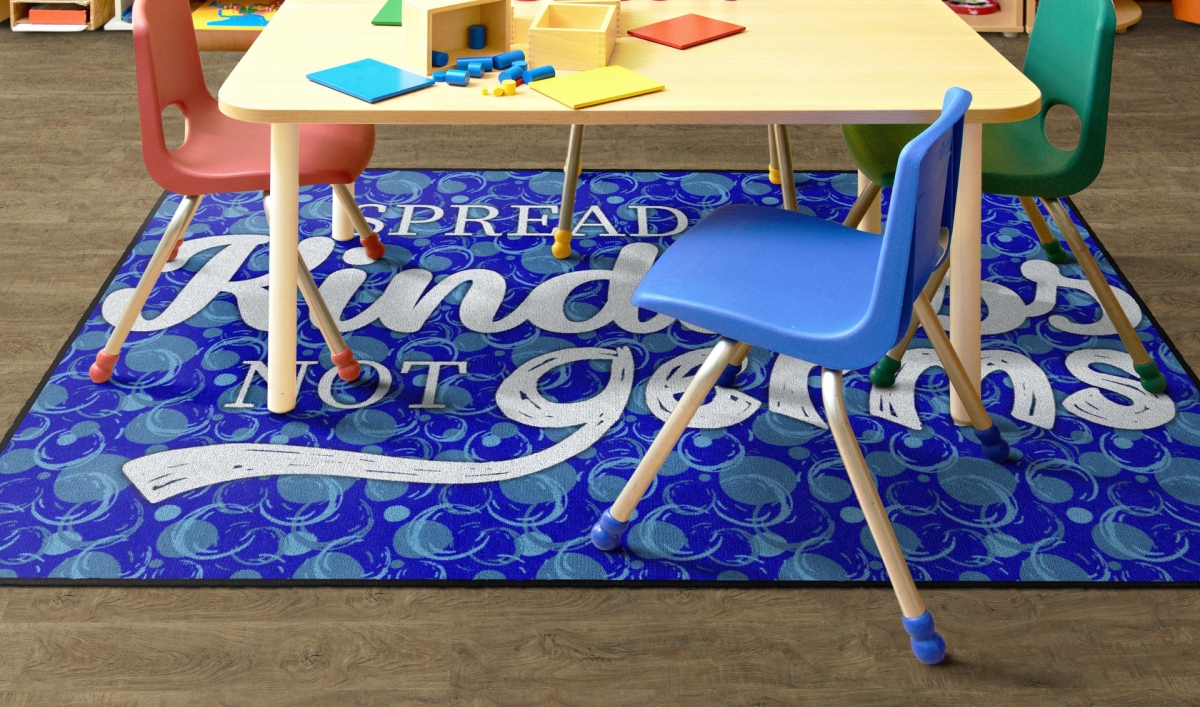 CW2004-22FS Spread Kindness Rectangle Rug - 4 x 6 ft.