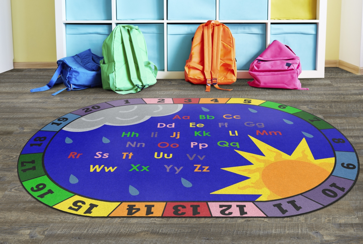 FA1336-33FS Rainy Day ABCS Rug - 6 ft. x 8 ft. 4 in.