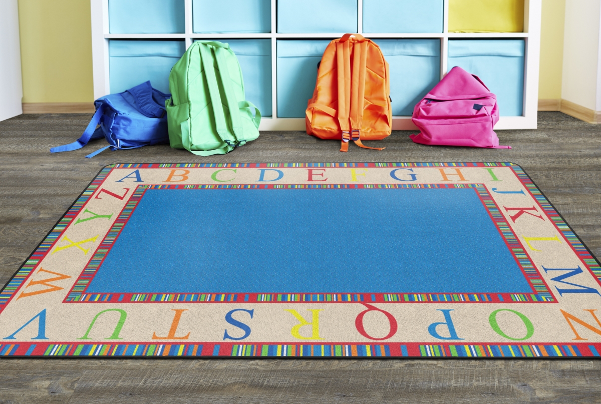 FE309-32A The Alphabet Rectangle Rug - 6 ft. x 8 ft. 4 in.