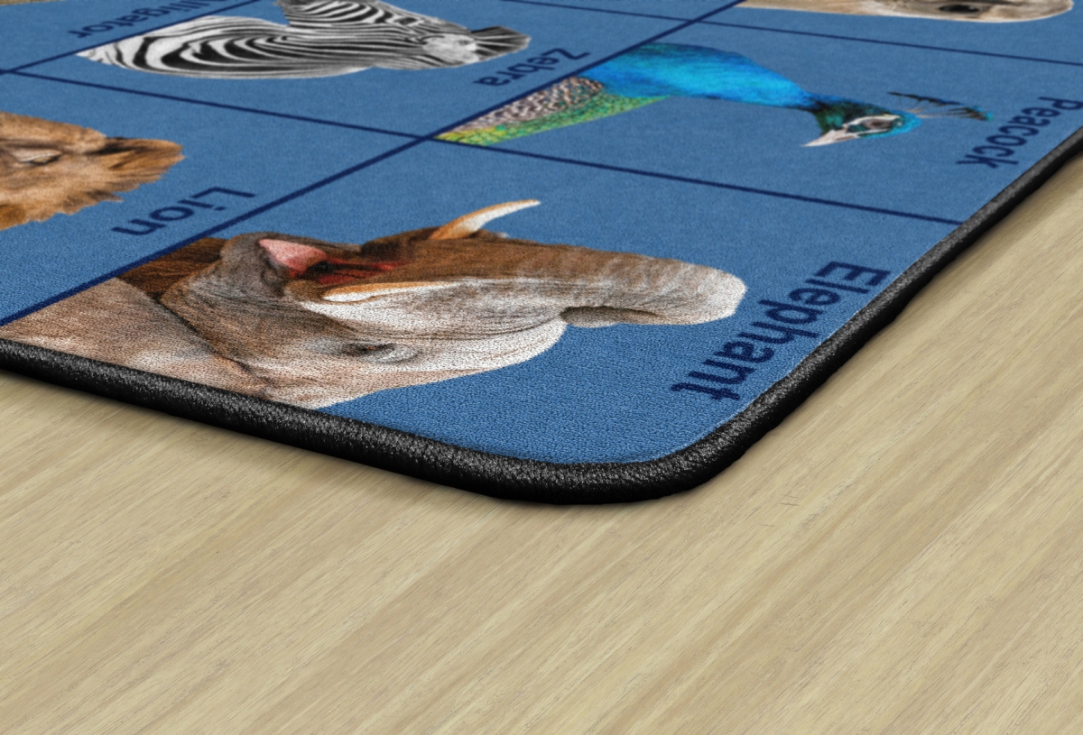 FA1268-32FS Zoo Animal Seating Rug - 6 ft. x 8 ft. 4 in.