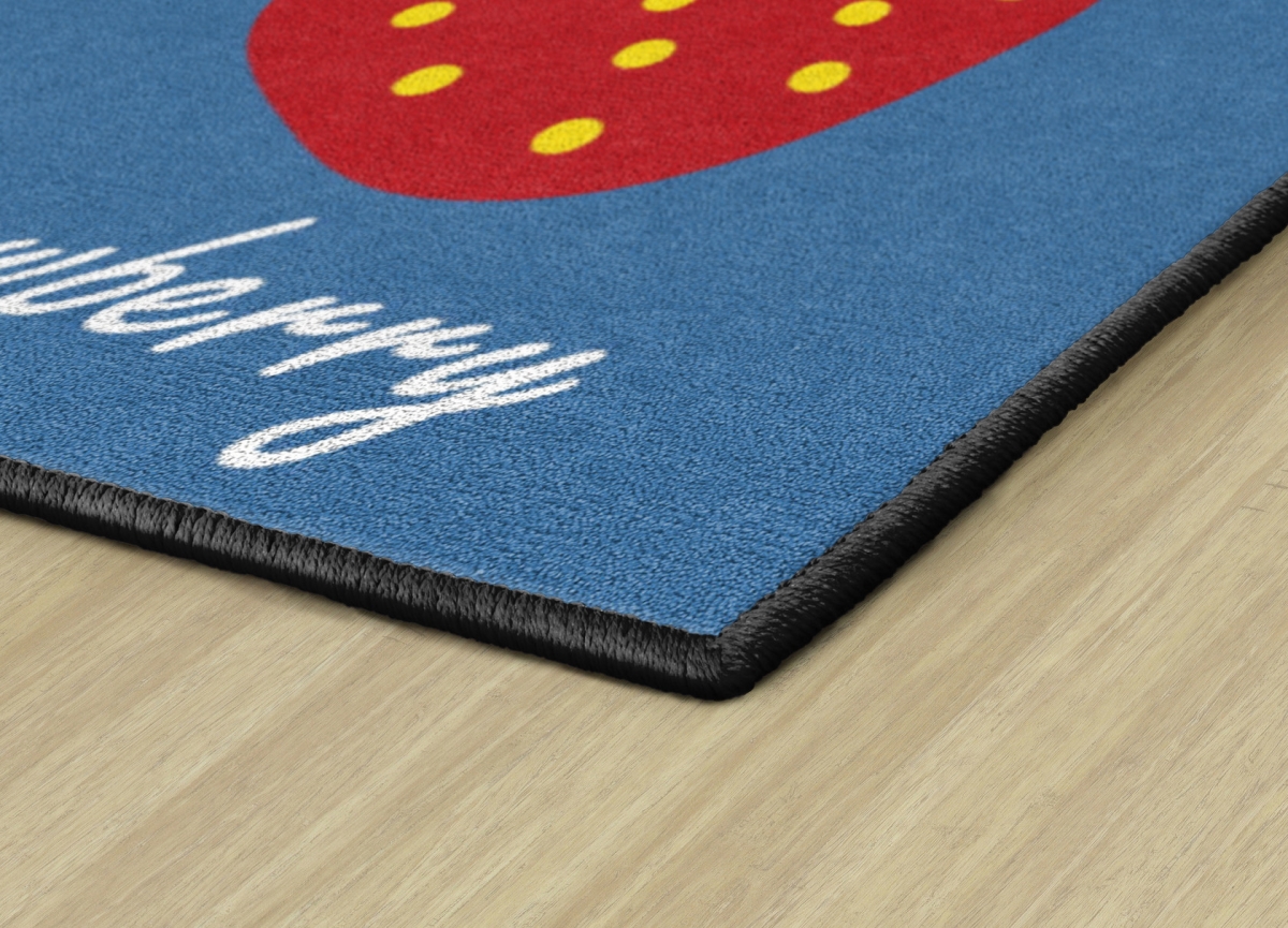 CW1874-15S12 Fresh Fruit Seating Square Rug - Set of 12 - 15 x 15 in.