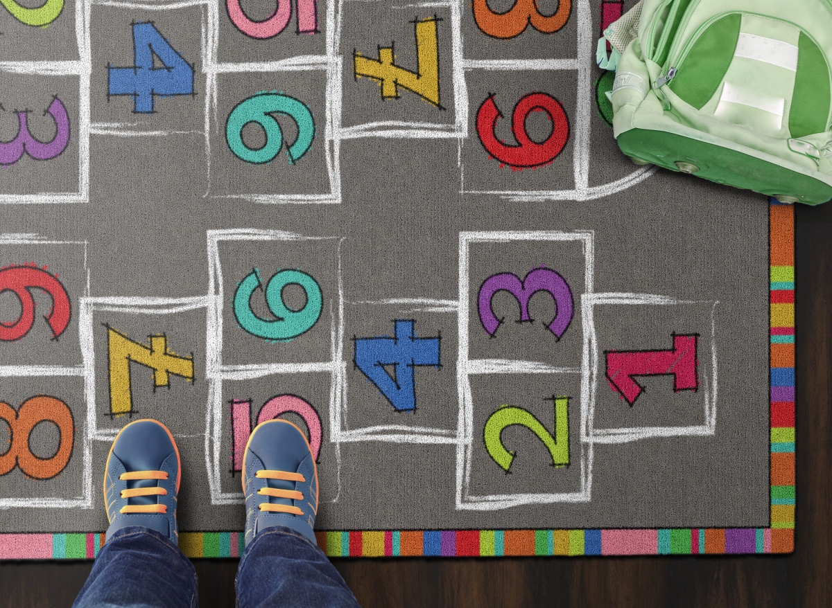 CE486-16W Hopscotch Rectangle Rug - 3 x 5 ft.