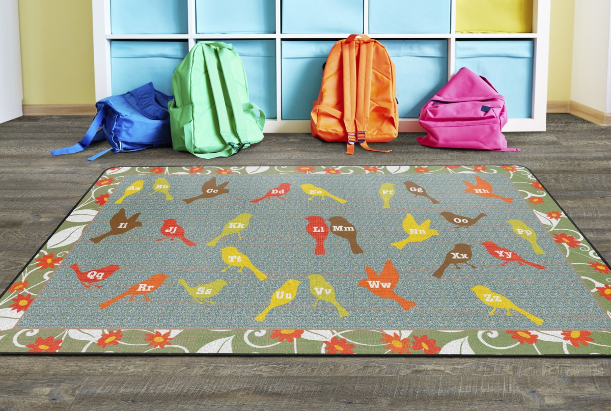 FE272-32A Birds on A Wire Rectangle Rug - 6 ft. x 8 ft. 4 in.