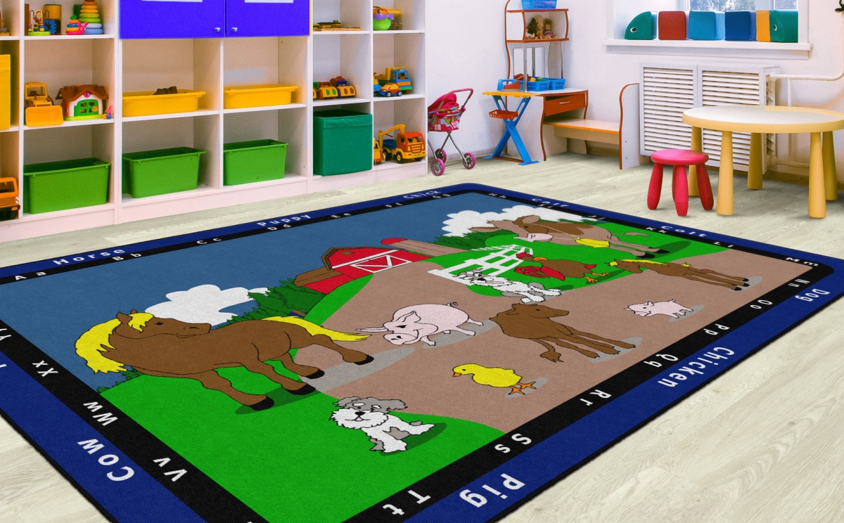 FE143-44A Animal Match Rectangle Rug - 7 ft. 6 in. x 12 ft.