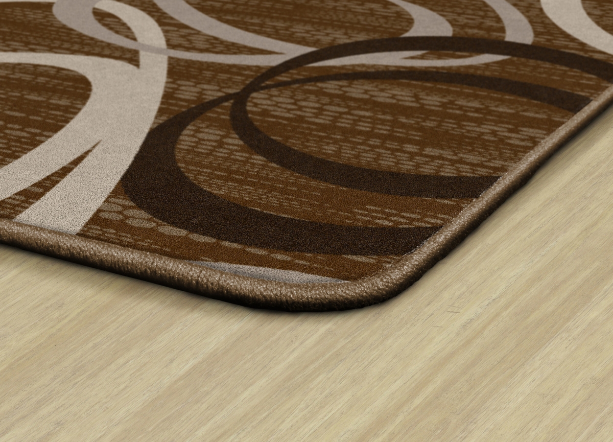 FM199-22A Duo Chocolate & Tan Rectangle Rug - 4 x 6 ft.