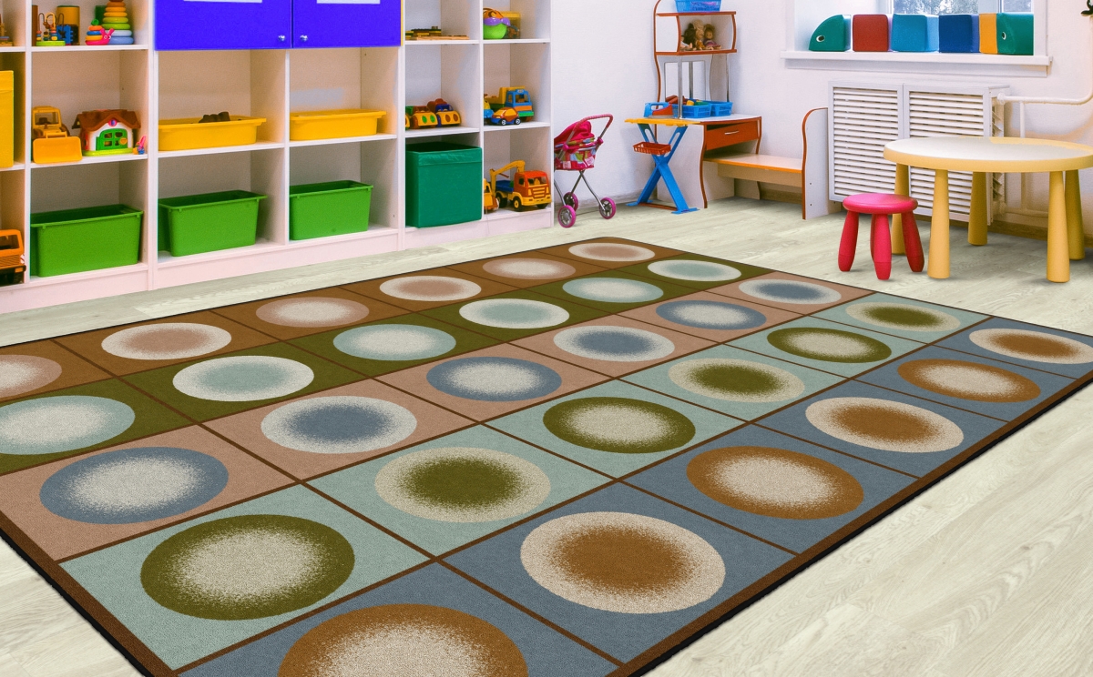 FA1321-44FS Dot Spots Earth Tone Rug - 7 ft. 6 in. x 12 ft.