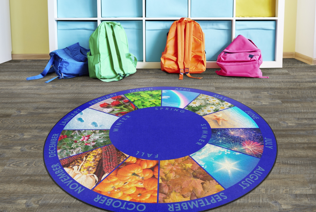 FA1306-27FS Calendar Round Rug - 6 ft.