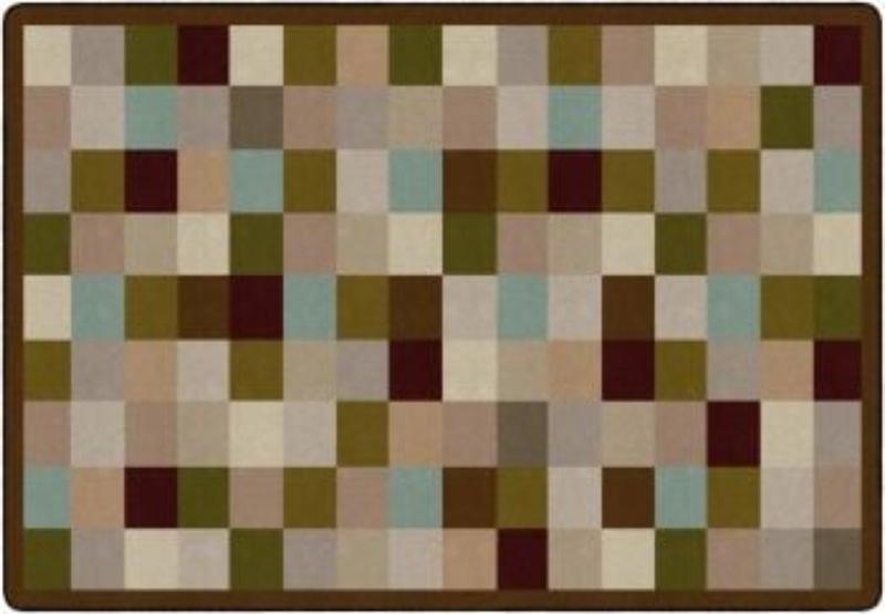 FM182-22A Multi Block Rectangle Rug - 4 x 6 ft.