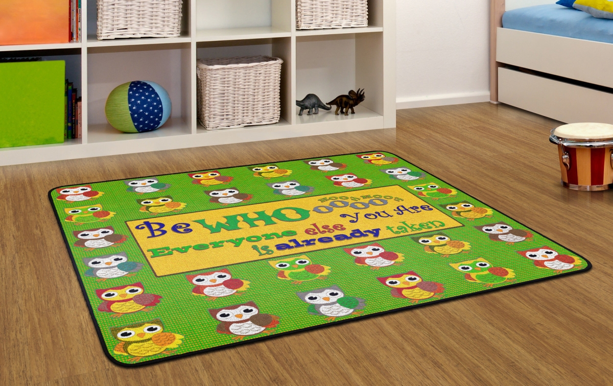 FE271-22A Be Whoooo You Are Rectangle Rug - 4 x 6 ft.