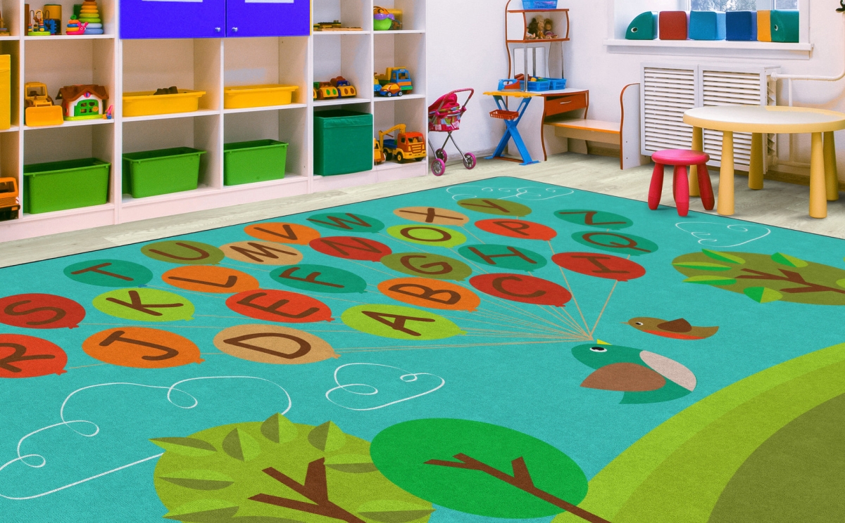 FE281-58A Fly Away ABCS Rectangle Rug - 10 ft. 6 in. x 13 ft. 2 in.