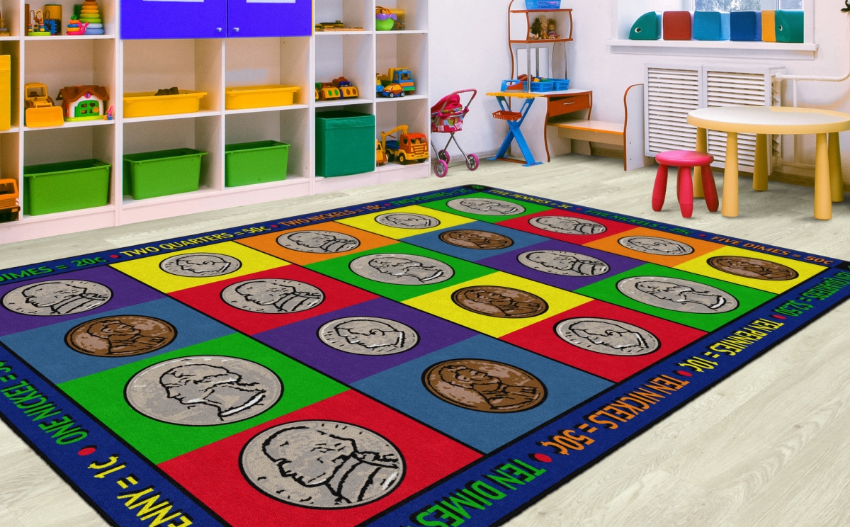 FE263-44A How Much Money Do I Have Rectangle Rug - 7 ft. 6 in. x 12 ft.