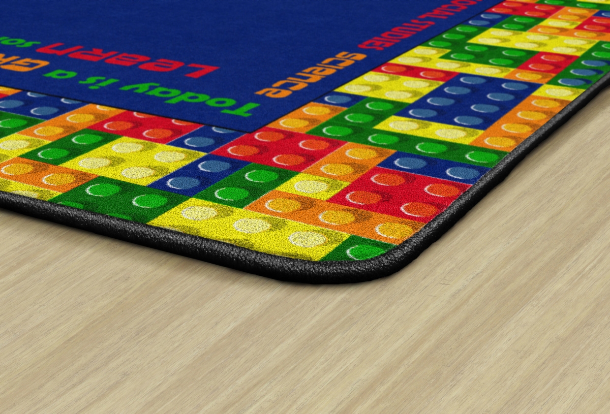 FE128-32A Learning Blocks Rectangle Rug - 5 ft. 10 in. x 8 ft. 4 in.